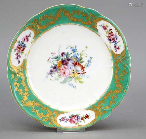 Plate, Sevres, France, 1776, f