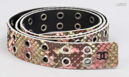 Chanel, extravagant belt, dyed