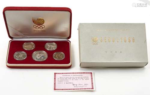 Seoul 1988 Olympic Coin Set