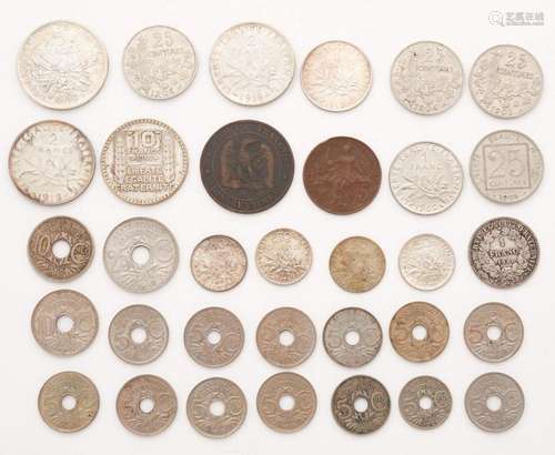 Grp: 33 French Coins