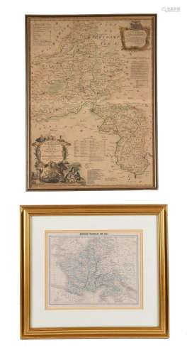 A group of three various county maps