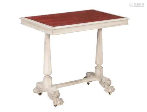 A painted writing or side table