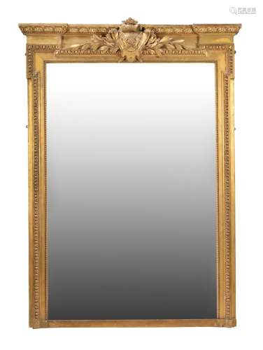 A William IV giltwood overmantel mirror
