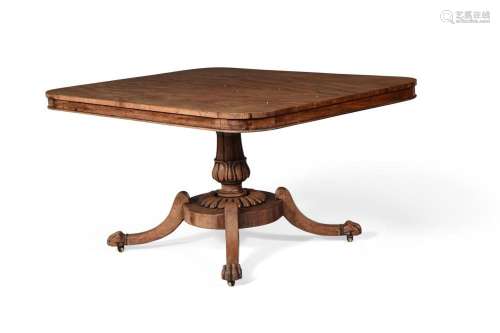 A William IV mahogany breakfast table
