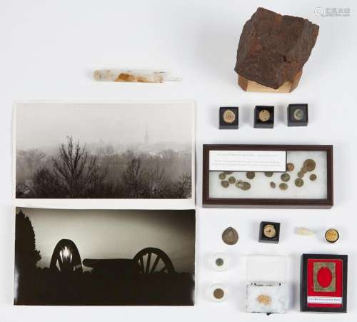 Large Group of Civil War Relics with 2 photographs Okamoto C...