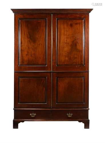 A George III mahogany wardrobe