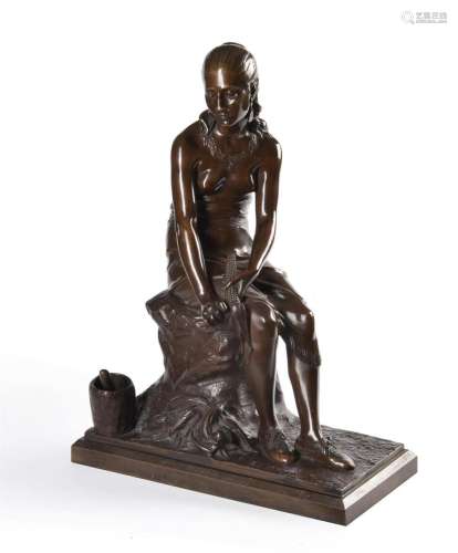 After Leon Pilet, (French, 1836-1916), A bronze figure of Mi...
