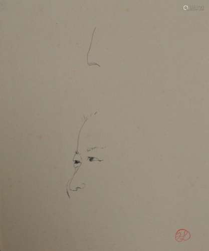 Jean LAUNOIS (1898-1942)
Etude de visage asiatique
Encre ave...