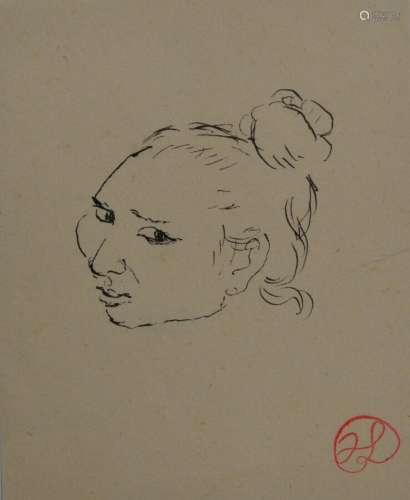 Jean LAUNOIS (1898-1942)
Portrait d'indochinoise
Encre a...