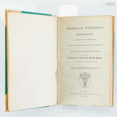 1838 "Medical Zoology And Mineralogy" John Stephen...
