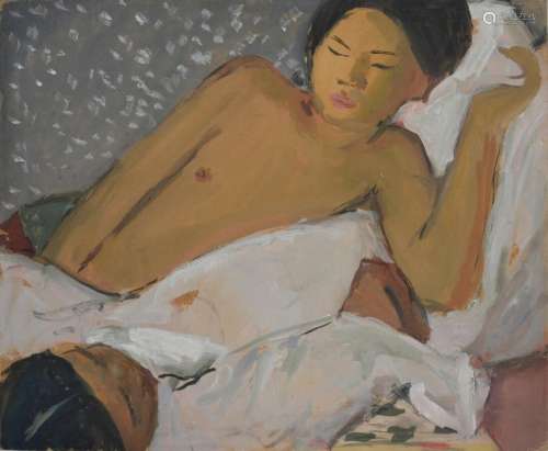 Jean LAUNOIS (1898-1942)
Asiatiques endormis
Gouache signée ...