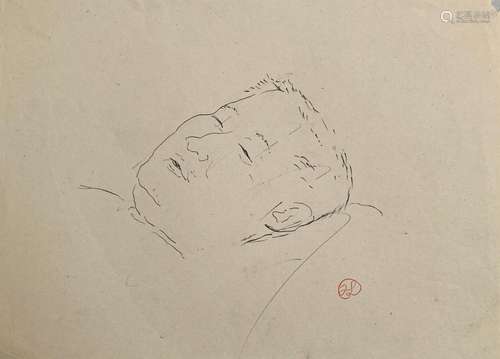 Jean LAUNOIS (1898-1942)
Asiatique endormi
Encre avec cachet...