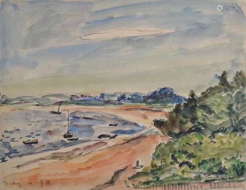 André FRAYE (1888-1963)
Saint Gilles
Aquarelle signée et sit...