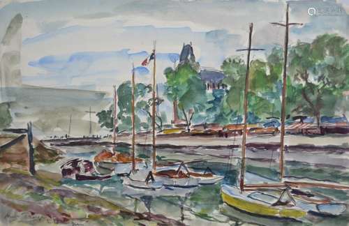 André FRAYE (1888-1963)
Le Pouliguen
Aquarelle signée et sit...