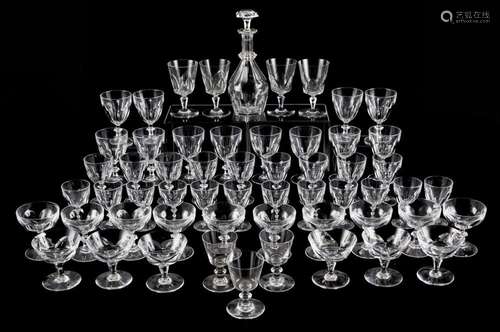 Large Grp: 56 Baccarat Glass