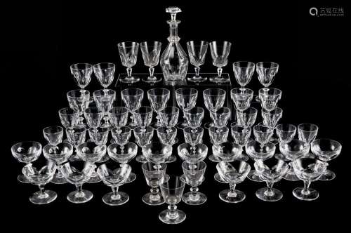 Large Grp: 56 Baccarat Glass