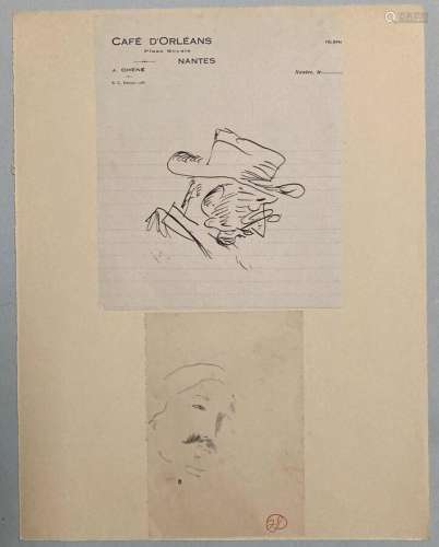 Jean LAUNOIS (1898-1942)
Etudes d'homme
Deux dessins ave...