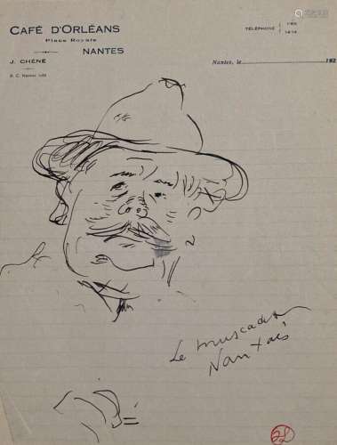 Jean LAUNOIS (1898-1942)
Le muscadet nantais
Encre avec cach...