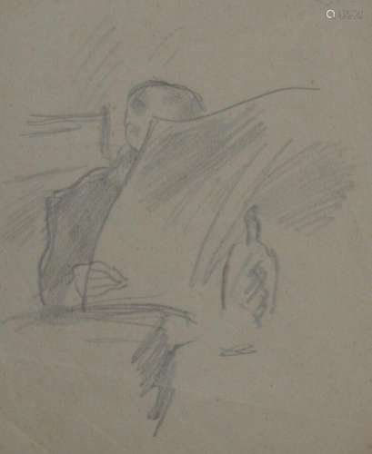 attribué à Jean LAUNOIS (1898-1942)
Portrait d'homme lis...