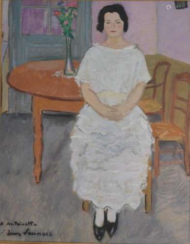 Jean LAUNOIS (1898-1942)
Portrait d'Antoinette Guiochet,...