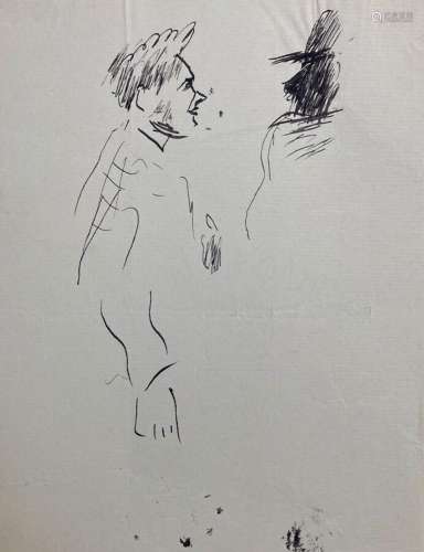 attribué à Jean LAUNOIS (1898-1942)
Portrait d'homme
Enc...