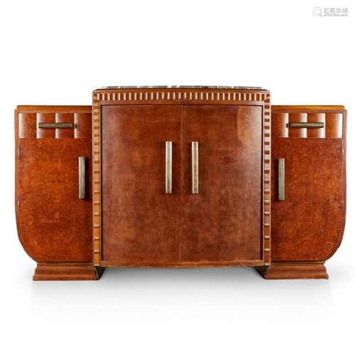 Jules Leleu Style Cabinet Sideboard