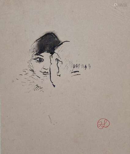 Jean LAUNOIS (1898-1942)
Le couple
Encre avec cachet du mono...