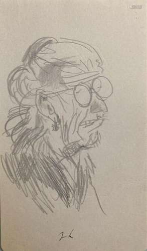 Jean LAUNOIS (1898-1942)
Personnage aux lunettes
Dessin mono...