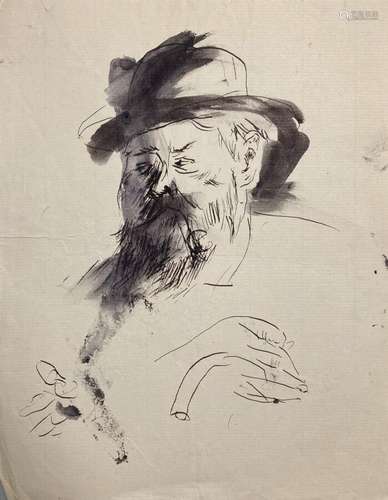 attribué à Jean LAUNOIS (1898-1942)
Portrait d'homme au ...