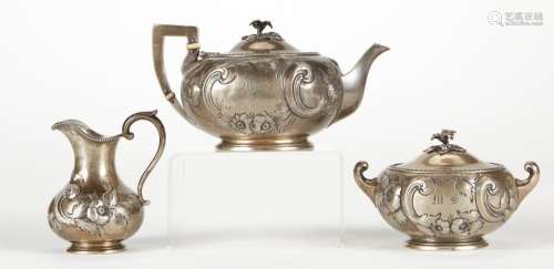 Early Tiffany Sterling Tea Set ca. 1853