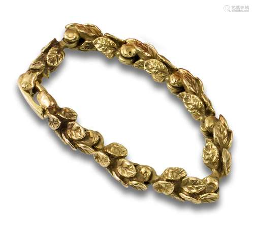 GOLD BRACELET SIGNED G. ONIEVA