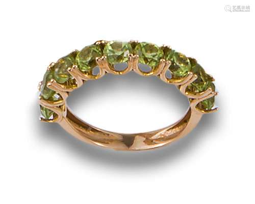 PERIDOT HALF WEDDING RING