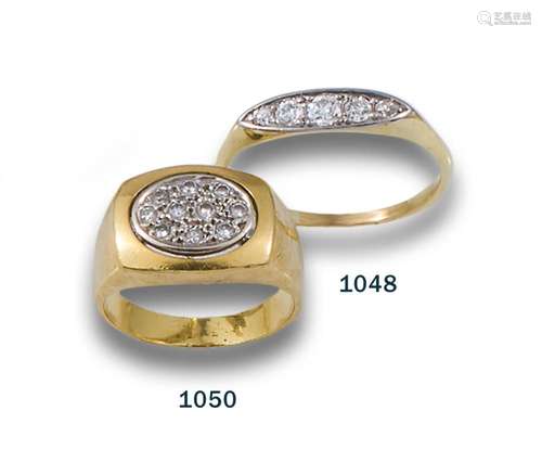 ANTIQUE DIAMOND BAND IN YELLOW GOLD