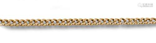 18kt yellow gold bracelet made of chained links.