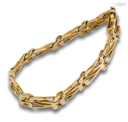 Bracelet, 70's, 18kt yellow gold.