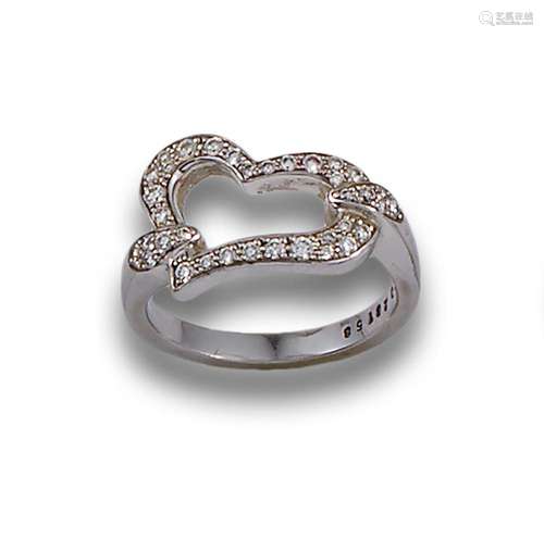 PIAGET GOLD HEART RING DIAMONDS