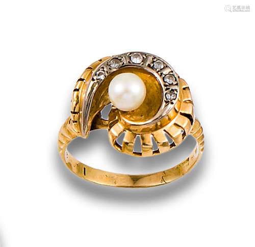 40'S YELLOW GOLD RING