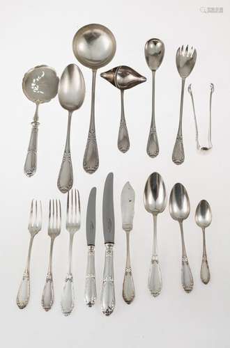 Silver plated metal cutlery