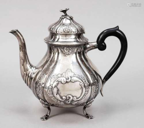 Teapot, Denmark, 1940, hallmark Jo