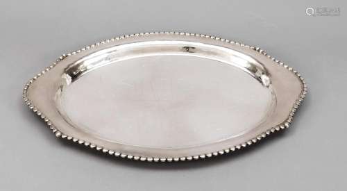 Oval Art Deco tray, Denmark, 1919,