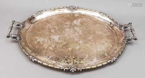Large oval historism tray, late 19