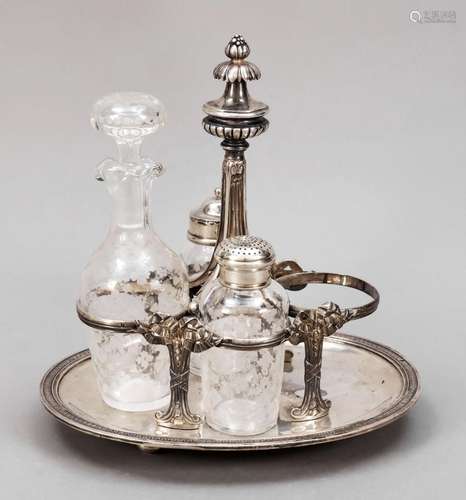 Cruet, France, c. 1900, maker's ma