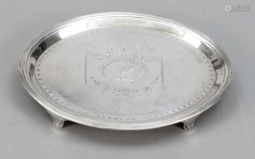 Small oval salver, England, 1787,