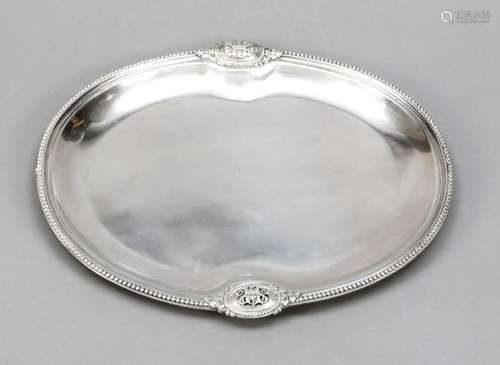 Oval tray, France, 20th century, m