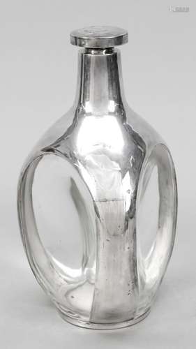 Carafe with silver mounting, 20th