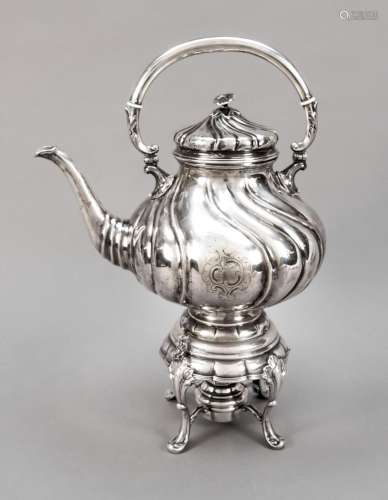 Large tea kettle on rechaud, Denma