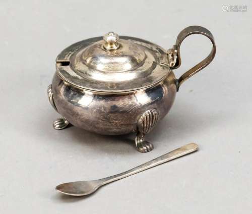 Spice cover jar with spoon, 20th c