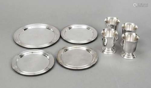 Set of eight pieces, France, 20th