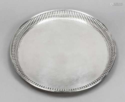 Round tray, German, early 20th c.,