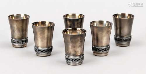Six brandy cups, Russia/Soviet Uni